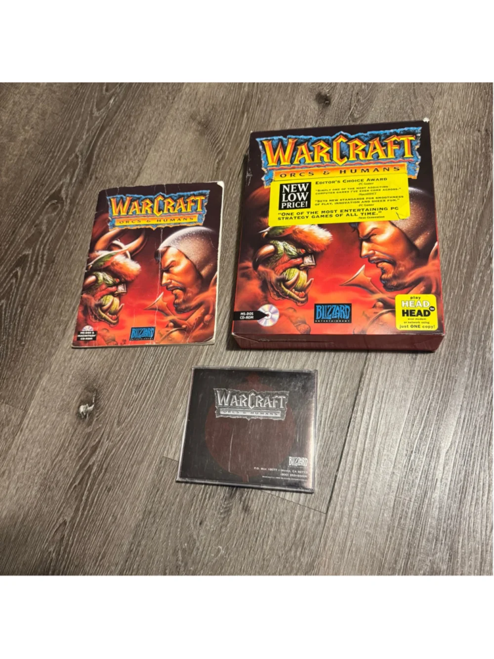 Vtg Vintage 1994 Blizzard Warcraft: Orcs & Humans PC Video Game